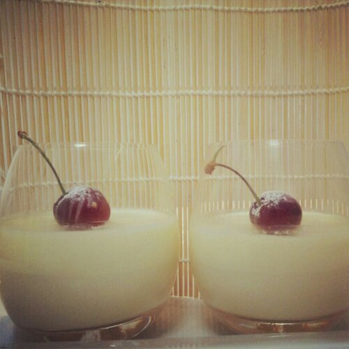 Boozy Vanilla Panna Cotta