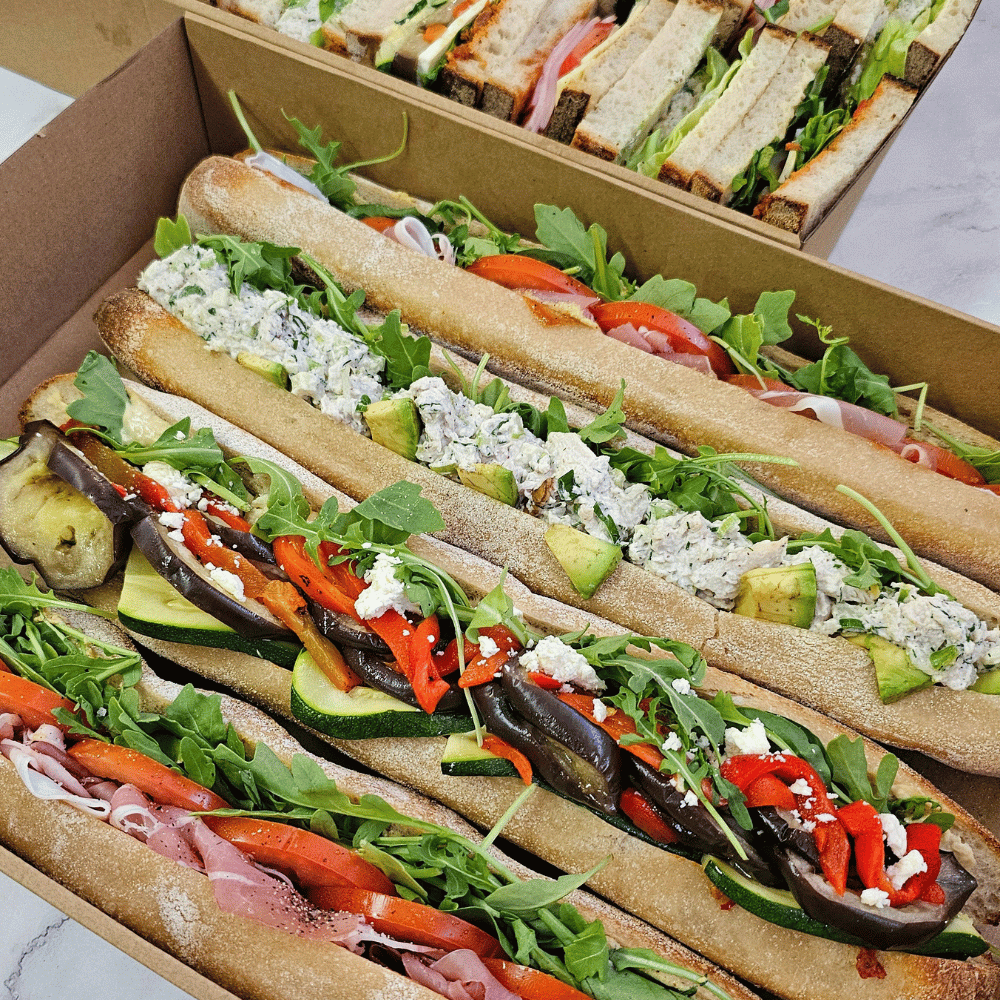 Baguette sandwiches (assortment)