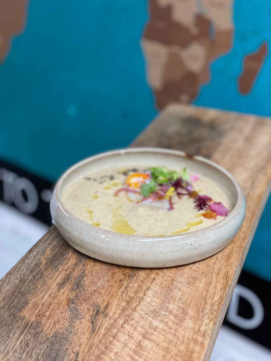 Roast Cauliflower Soup with pancetta bark