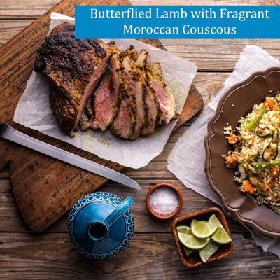 Delicious Butterflied Lamb with Fragrant Moroccan Couscous