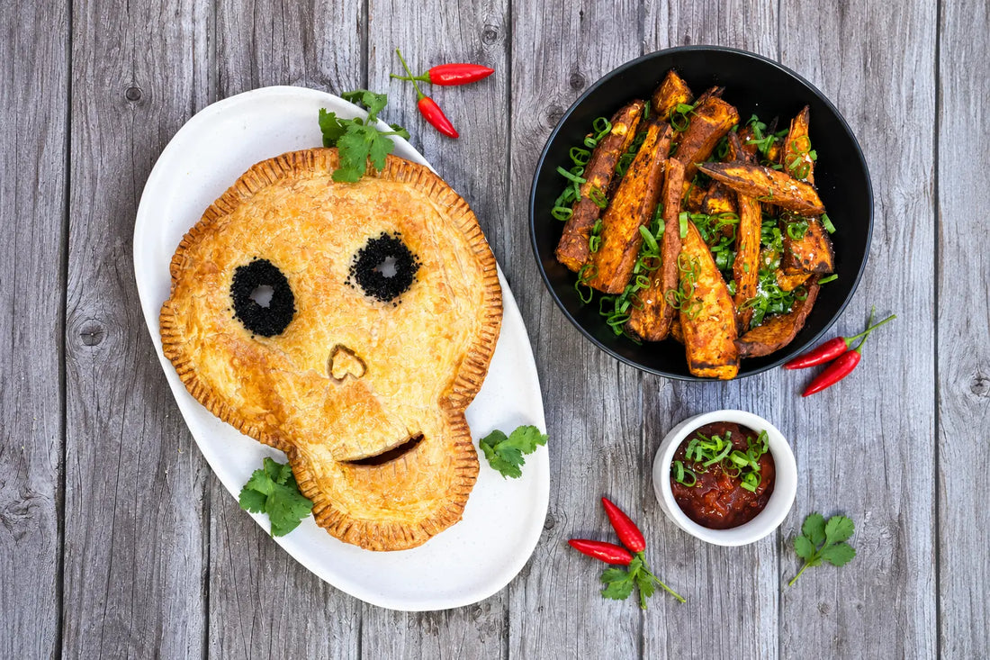 Creepy & Craveable Halloween Skull Empanada & Mexican Spiced Wedges