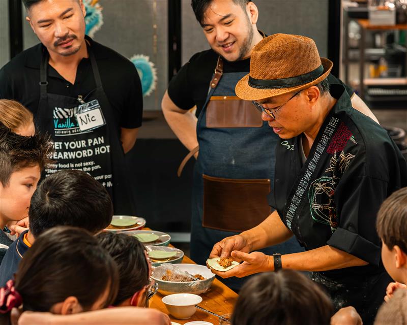 Fun cooking class where kids and families learn hands-on skills with a chef during a creative day out