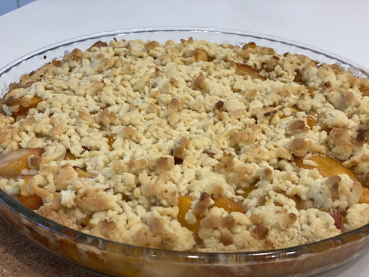 Sexy and Easy Peach or Apple Cobbler