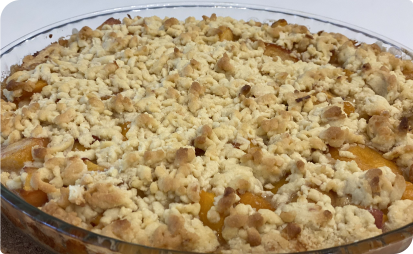 Sexy and Easy Peach or Apple Cobbler